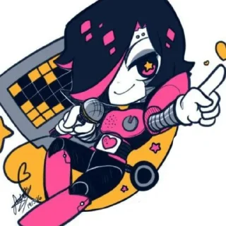 🌟 emoji 𝙼𝚎𝚝𝚝𝚊𝚝𝚘𝚗 𝚋𝚢 : @stickers_undertale Telegram sticker 7 of 49