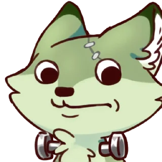 🧟 emoji Red Fox 🎉 @CrazySnep Telegram sticker 13 of 17