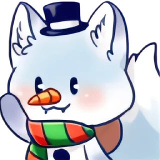 ⛄ emoji Red Fox 🎉 @CrazySnep Telegram sticker 1 of 17