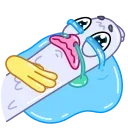 😭 emoji Long Goose Telegram sticker 20 of 33