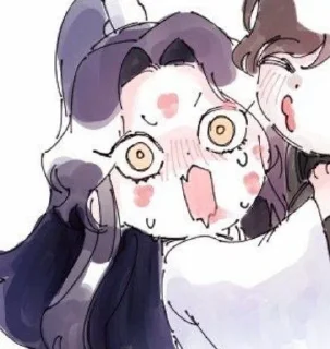 🙀 emoji Жаньвани ми ми МИ Telegram sticker 11 of 65