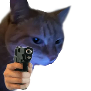 🔫 emoji Котики с пистолетами Telegram sticker 10 of 11