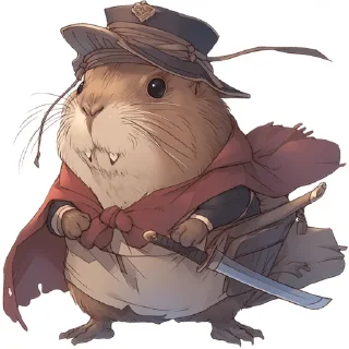 ⚔ emoji Капибарные пираты Telegram sticker 2 of 8