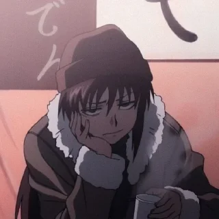 😔 emoji Пираты чёрной лагуны @anime_stickerr Telegram sticker 13 of 20