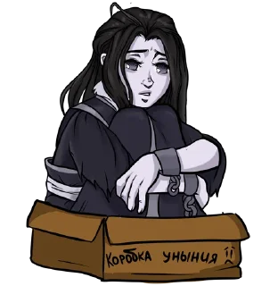 😫 emoji Вэнь Нин Telegram sticker 19 of 21