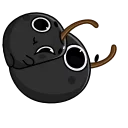 🤗 emoji черная вишня by @prokaznik777 Telegram sticker 23 of 39