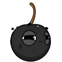 😑 emoji черная вишня by @prokaznik777 Telegram sticker 13 of 39