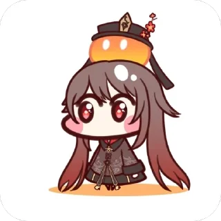 🫥 emoji Hutao Telegram sticker 12 of 17