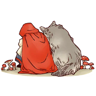 😒 emoji Красная шапочка @nyasticks Telegram sticker 8 of 41