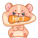 🙅‍♂️ emoji chpic.su • @Premium_Stikers | Хомячок Коржик Telegram sticker 7 of 52