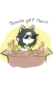 💸 emoji toby fox @stickerskva Telegram sticker 6 of 68