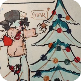 🎄 emoji Ethan / Gold Lost Silver Telegram sticker 21 of 35