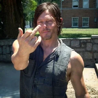 🖕 emoji Ходячие мертвецы Telegram sticker 17 of 41