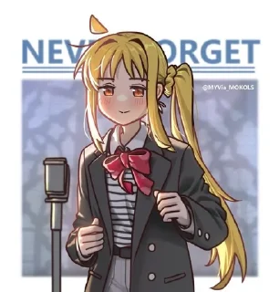 Sticker from Bocchi the memes 3