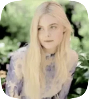 😊 emoji Эль Фаннинг || @Alyona_Ferfetsckaya Telegram sticker 5 of 15