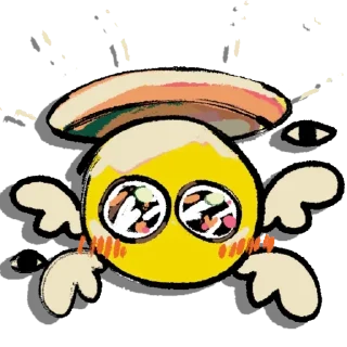 😇 emoji uwu face Telegram sticker 16 of 70