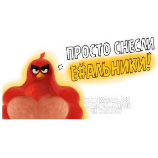 😨 emoji MGE Birds Telegram sticker 8 of 12