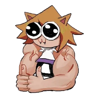 👍 emoji Кошка-дурашка Telegram sticker 15 of 83