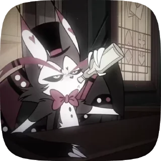 🐈‍⬛ emoji БОЛЬШЕ ⇨ @CLOOBHUB ХАСК ОТЕЛЬ ХАЗБИН HUSK HAZBIN Telegram sticker 14 of 94