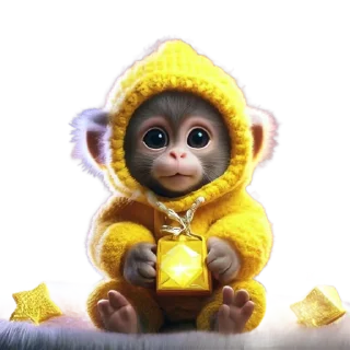 🐵 emoji Новогодний подарок 2 от @cats_Crystal Telegram sticker 22 of 26
