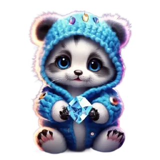 🐼 emoji Новогодний подарок от @cats_Crystal Telegram sticker 15 of 26