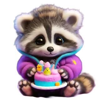 🦝 emoji Новогодний подарок от @cats_Crystal Telegram sticker 10 of 26