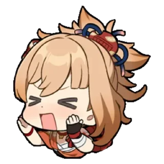 💚 emoji Genshin Impact chibi Telegram sticker 3 of 30