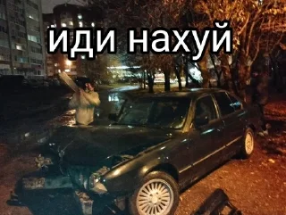 🖕 emoji Беха санька Telegram sticker 8 of 12