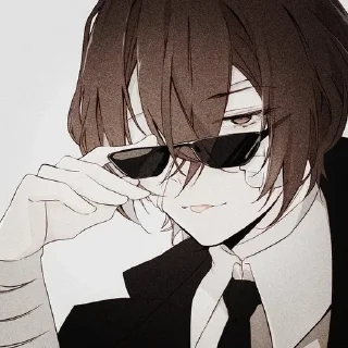 😎 emoji Dazai Osamu Telegram sticker 5 of 50