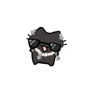 😎 emoji silly black car Telegram sticker 21 of 25