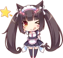 😋 emoji NEKOMIMI PARADISE :: @line_stickers Telegram sticker 9 of 80