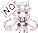 ✋ emoji NEKOMIMI PARADISE :: @line_stickers Telegram sticker 15 of 80