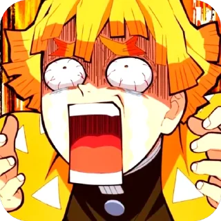 😭 emoji ⚡️Zenitsu🌙 :: @Moon_Michikatsu Telegram sticker 13 of 31