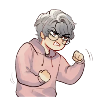😠 emoji Минами-кун @tg_sticks Telegram sticker 9 of 33