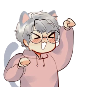 🐱 emoji Минами-кун @tg_sticks Telegram sticker 22 of 33