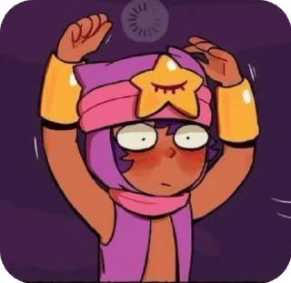 🌟 emoji ‹𝘚𝘈𝘕𝘋𝘠› ::from brawl stars:: b Telegram sticker 12 of 34