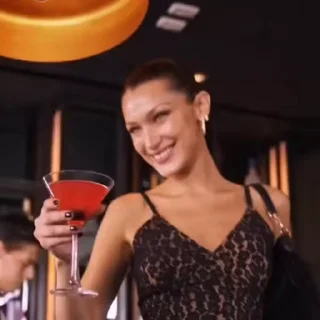 🍸 emoji Bella Hadid by @jendash Telegram sticker 12 of 41