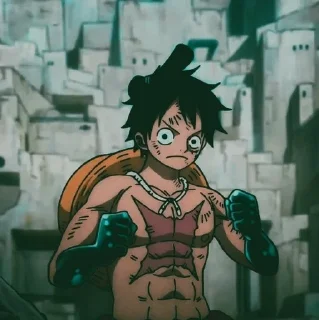 Sticker from LUFFY @GIFSHIGETSUSTICK