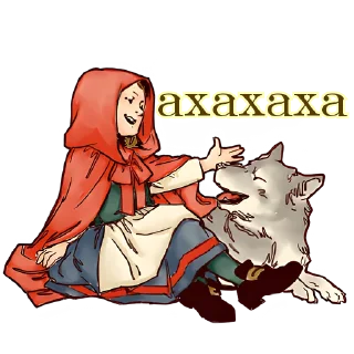😂 emoji Красная шапочка @nyasticks Telegram sticker 23 of 41