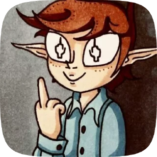 🖕 emoji початок 🥬 Telegram sticker 22 of 52