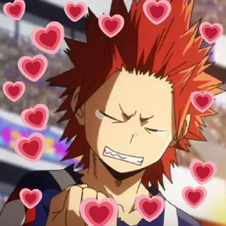 🥰 emoji Kirishima MHA Telegram sticker 19 of 80