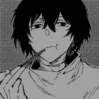 🩹 emoji Dazai/Dostoevsky by @Milv_shibu Telegram sticker 24 of 120
