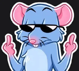 🖕 emoji Мистер Крыс Telegram sticker 9 of 11