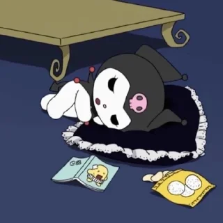 😴 emoji Kuromi x XK Telegram sticker 10 of 26