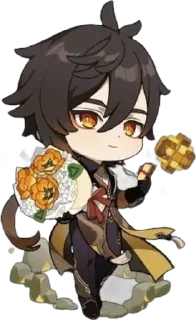 🌟 emoji Чжун Ли @phonedesign_genshin Telegram sticker 7 of 26
