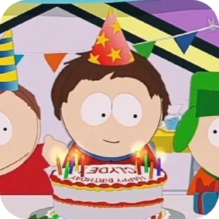 🎂 emoji клайд Telegram sticker 24 of 40