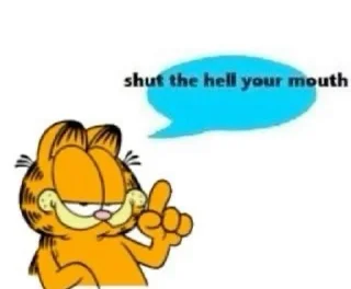🫢 emoji Garfield Telegram sticker 18 of 48