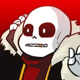 Sticker from Fell!sans underverse ⊹ @Ruzi_heh