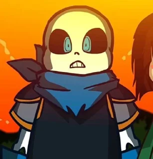 Sticker from Blue!sans underverse ✿ @Ruzi_heh