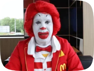 😱 emoji Ronald McDonald Memes Telegram sticker 21 of 41